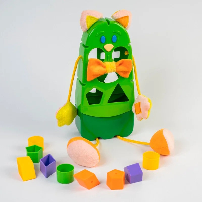 

Игрушка развивающая сортер Tigres "Котик" Зелёный 39290(Green)