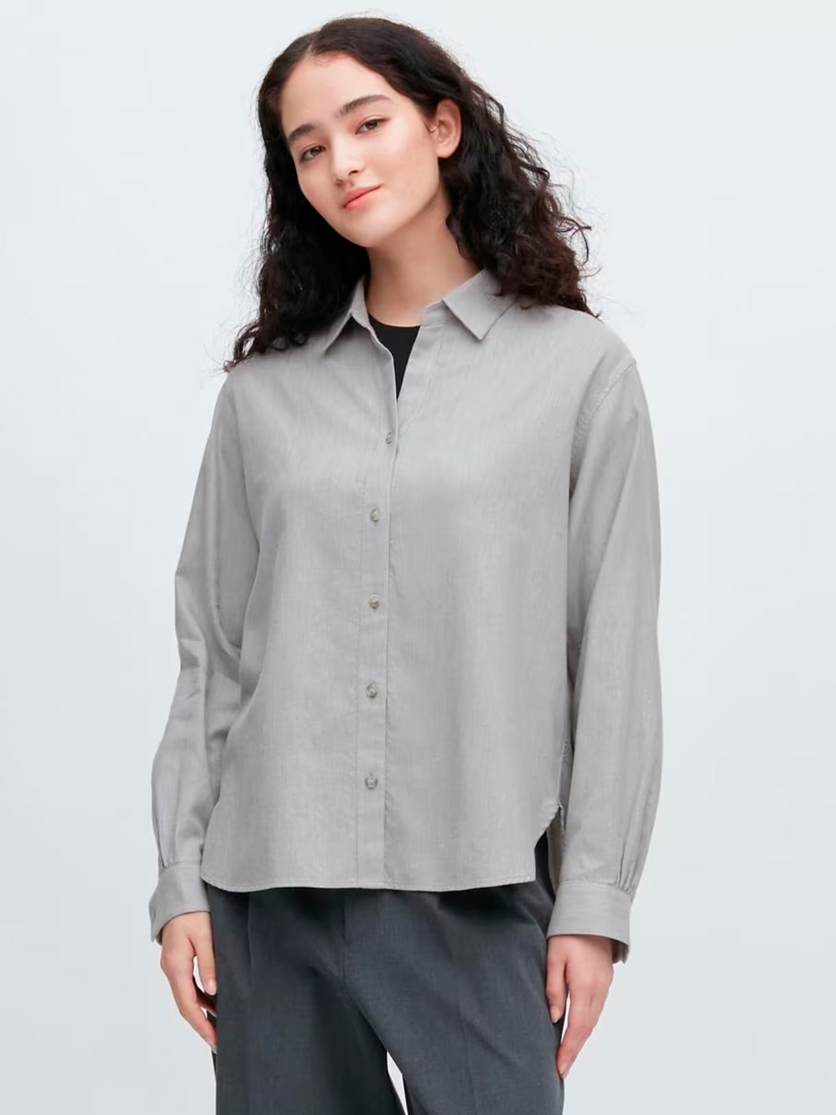 Рубашка Uniqlo 379069556 XXL Серая (1159787542) – в интернет-магазине ...