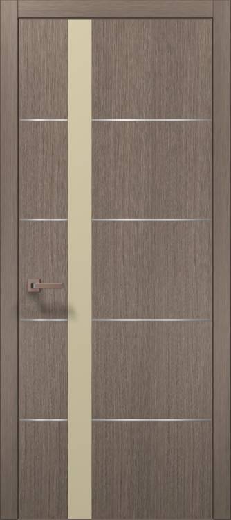

Двери PL-12 дуб серый брашированный Папа Карло