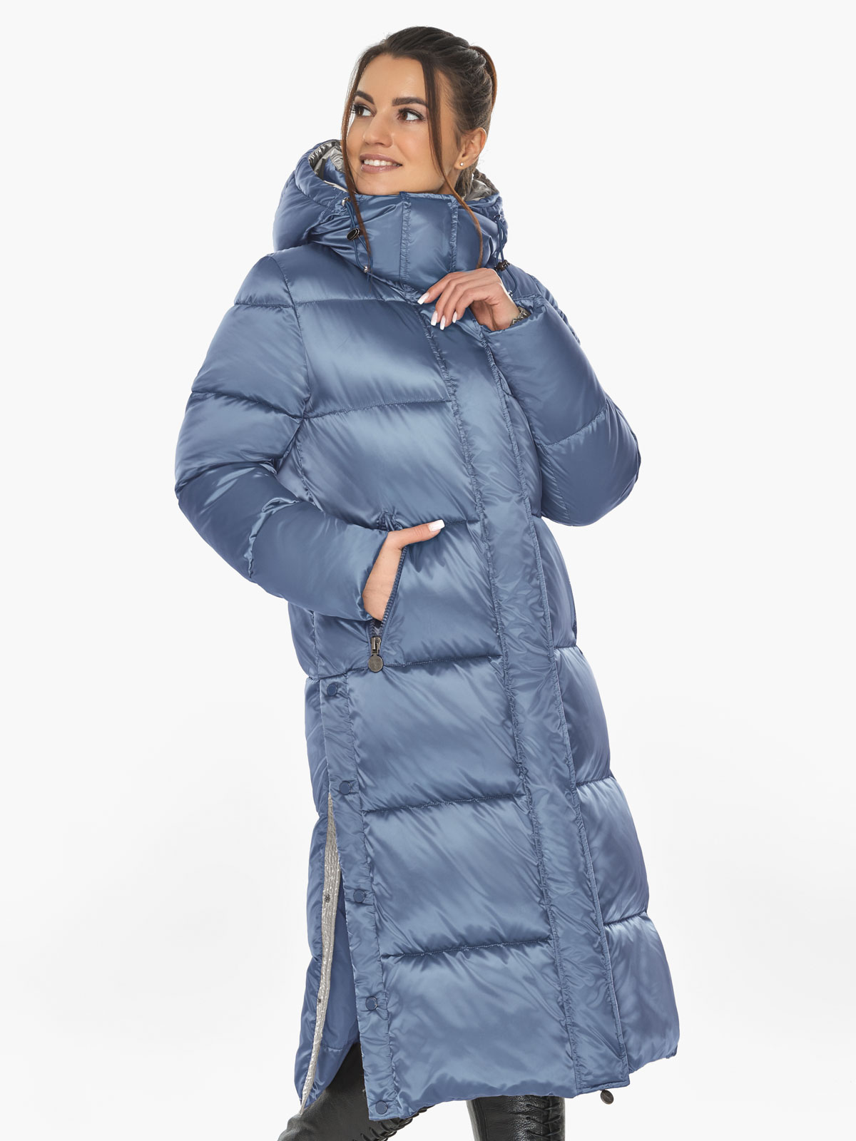 Акція на Куртка зимова довга жіноча Braggart 53570 46 (S) Маренго від Rozetka