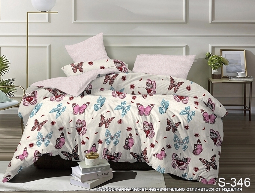 

Комплект постельного белья с компаньоном TM TAG - 2-х спальный - Сатин Люкс - S346