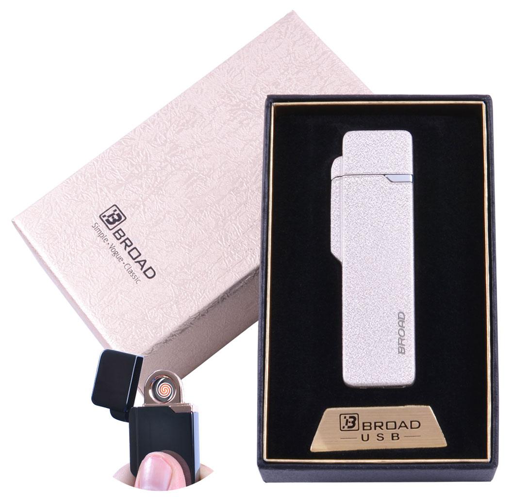 

Зажигалка USB Электрическая, Broad White, Подарочная