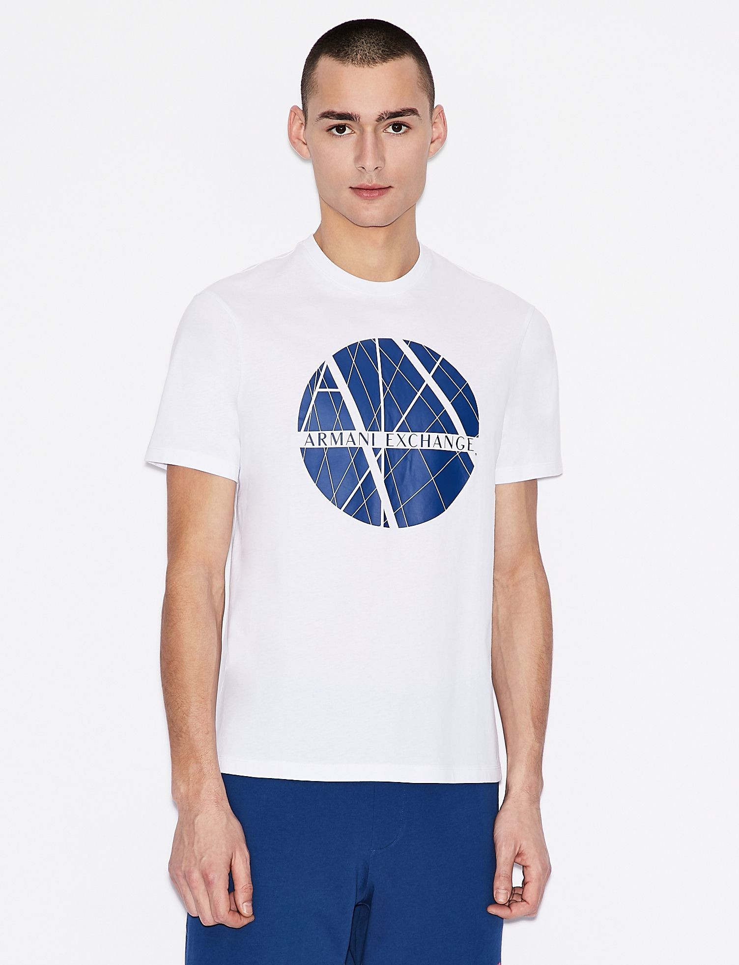 

Футболка мужская Armani Exchange Print Logo Regular fit Белая M