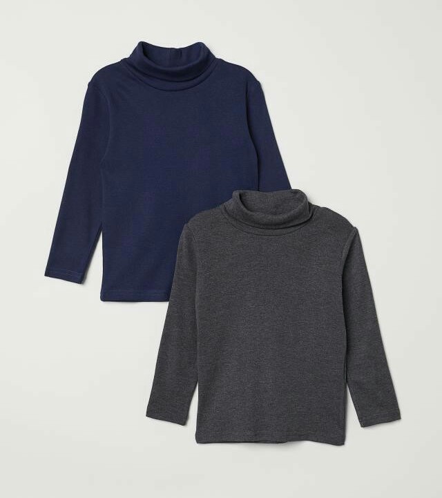 

Комплект гольфов H&M 2шт 2-4Г 98-104 см серо-синий
