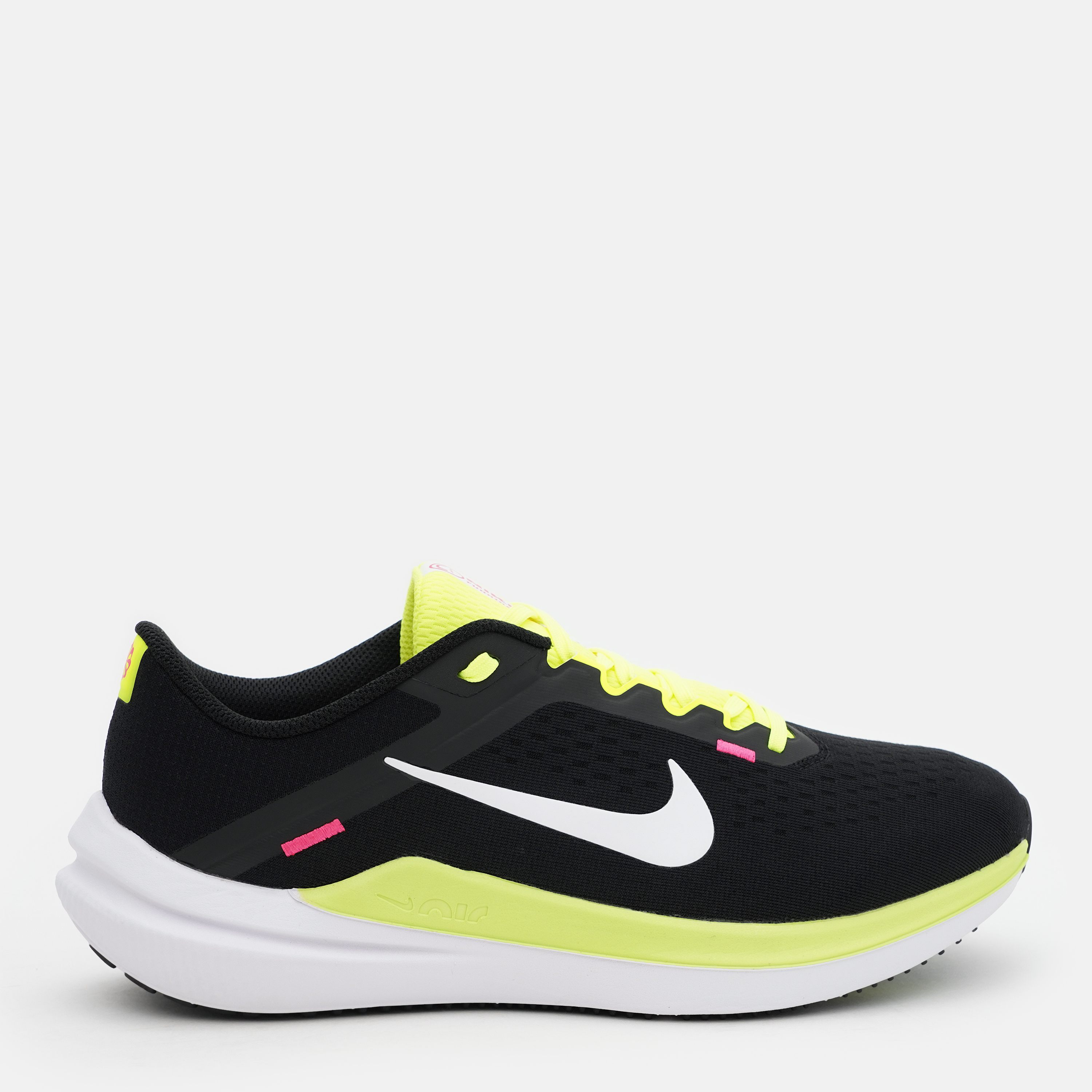 Акція на Чоловічі кросівки для бігу Nike Air Winflo 10 Xcc FN6825-010 46 (12US) 30 см Black/White-Volt-Hyper Pink від Rozetka