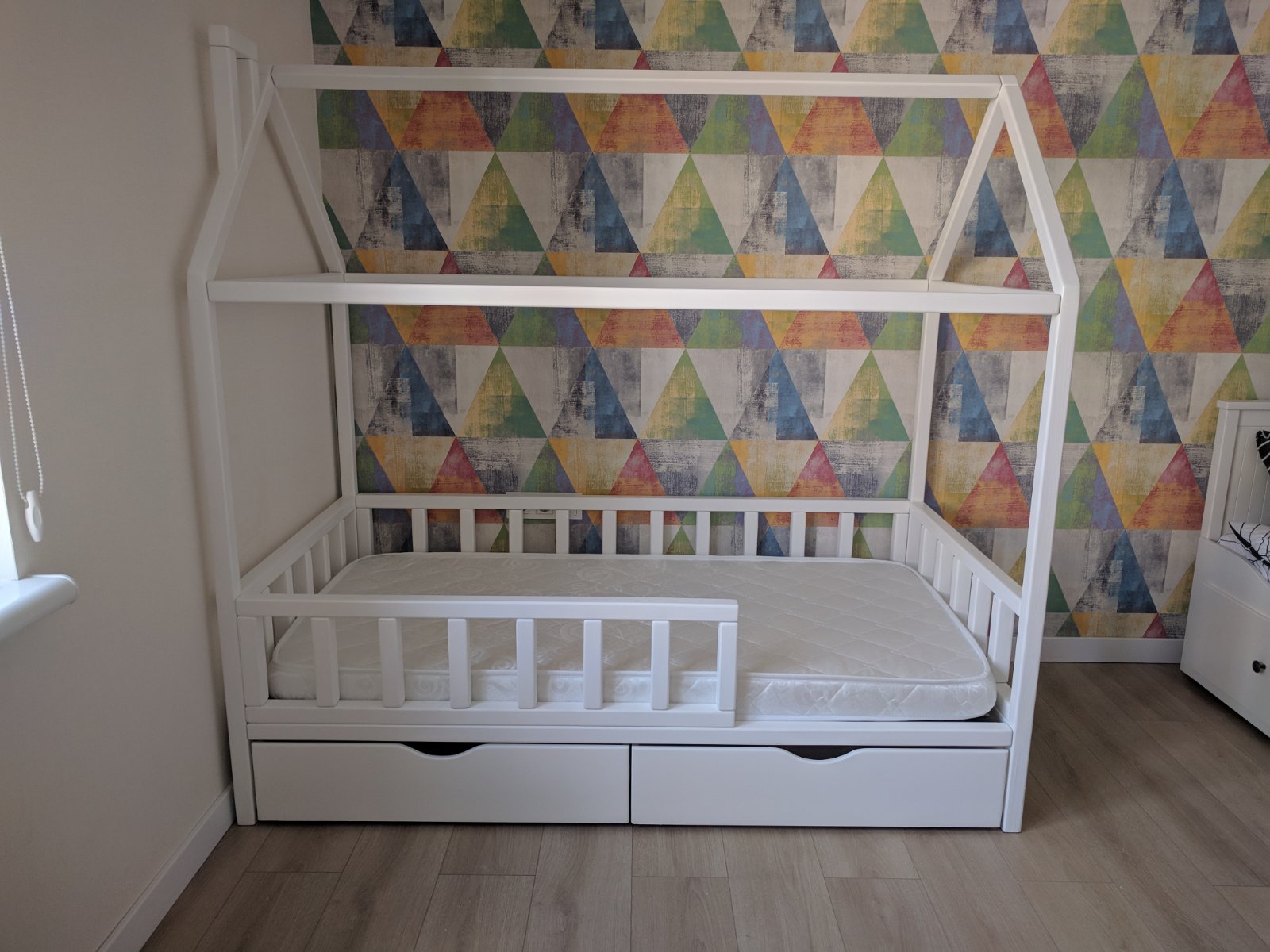 

Детская кроватка домик SweetHome 2 180*80 Белая (new_101282)