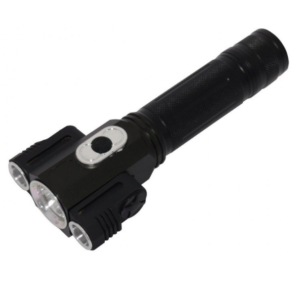 

Фонарик портативный на 3 диода аккумуляторный BAILONG POLICE WD-301 Black