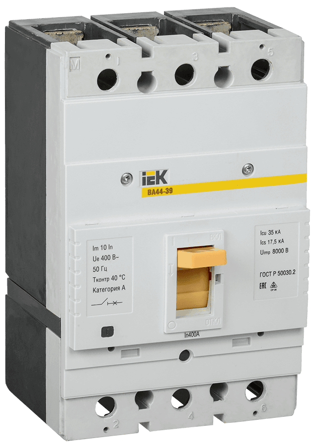 Автоматичний вимикач 3Р 400А 35кА [SVT50-3-0400-35] ВА44-39 УЕК – фото ...