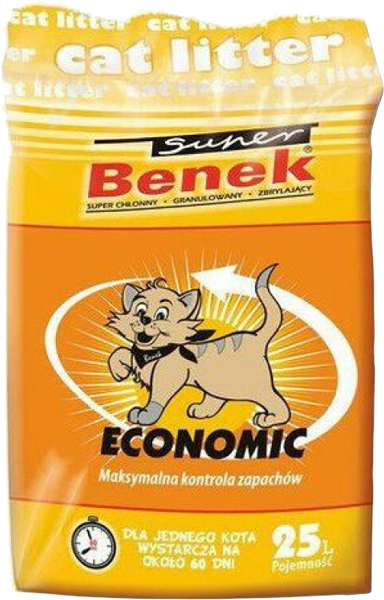 Наполнитель для кошачьего туалета Benek Economic бентонитовый 25 л ...
