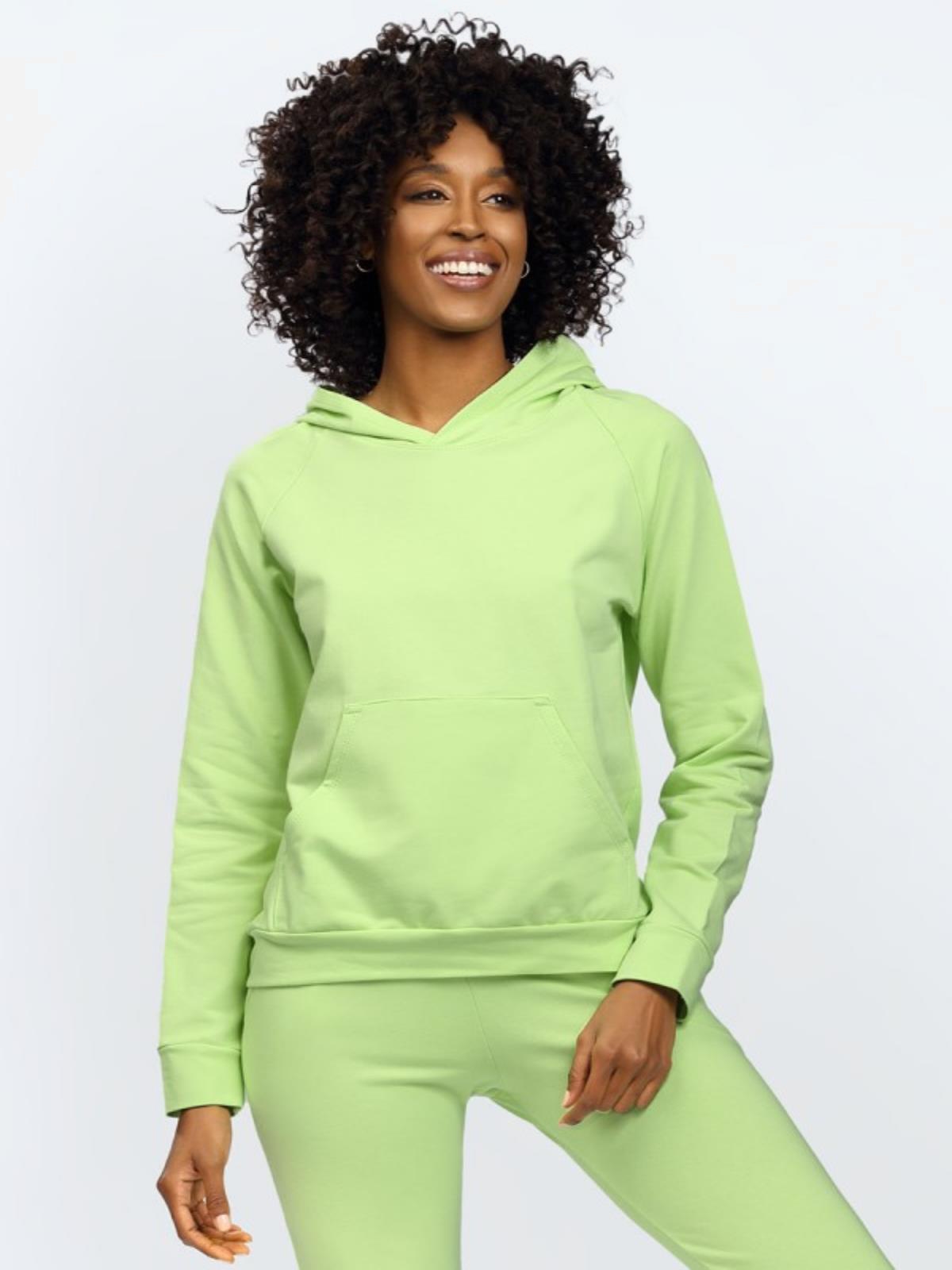 Акция на Худі жіноче DKaren Sweatshirt Seattle XL Світло-зелене от Rozetka