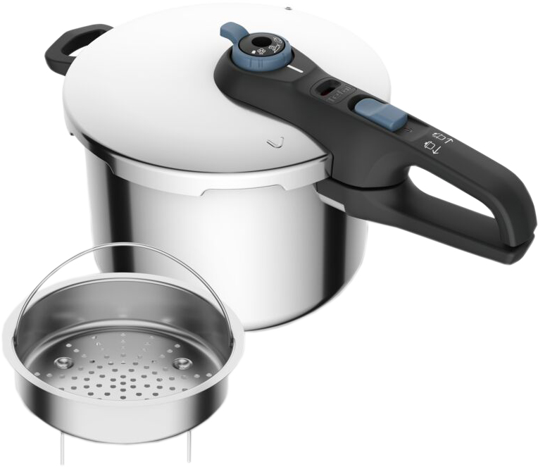 Скороварка Tefal Secure Trendy з паровим кошиком 6 л (P2580701) – фото ...