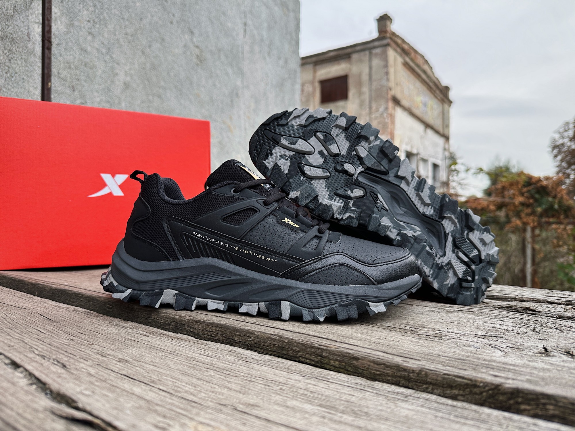Мужские кроссовки Xtep Outdoor 979319170005 Black черные 46 29.5 см ...