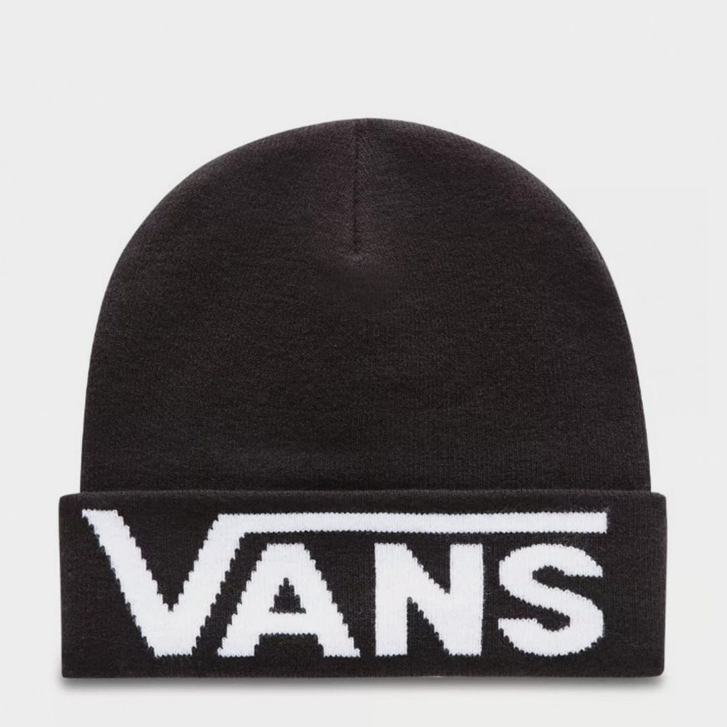 Акция на Шапка чоловіча Vans Drop V Tall Cuff Beanie VN0A5FI3BLK1 One size Чорна от Rozetka