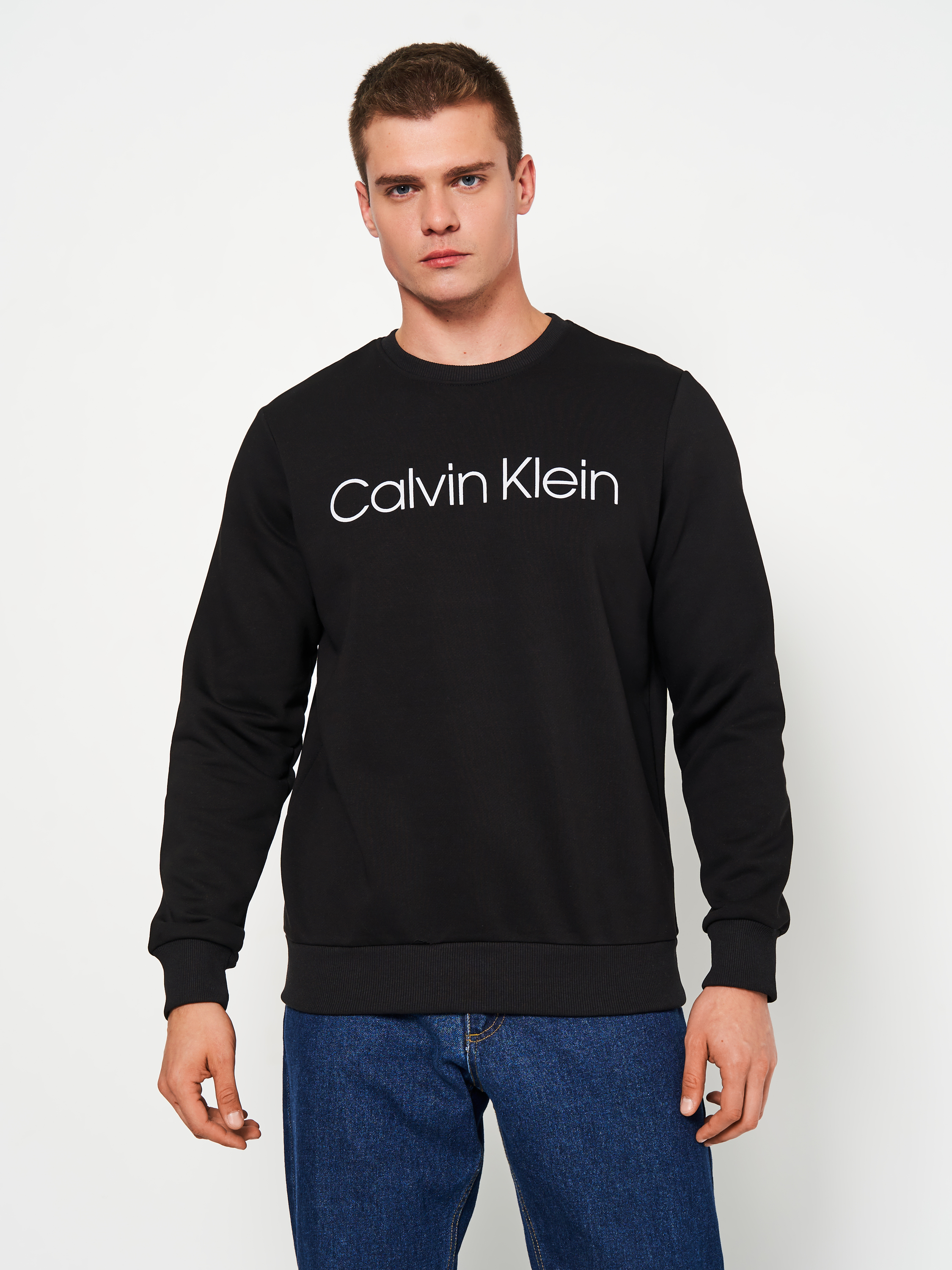 Акція на Світшот Calvin Klein Jeans 11218 XL (50) Чорний від Rozetka