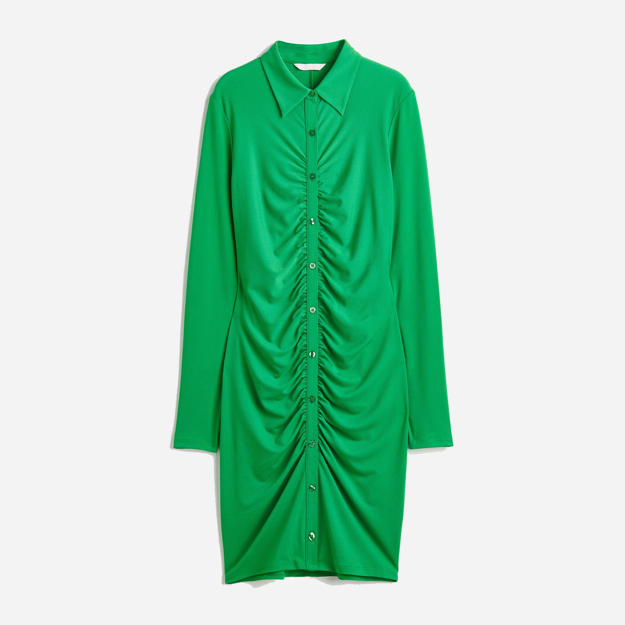 Акція на Сукня-сорочка міні осіння жіноча H&M 1117967arl S Зелена від Rozetka