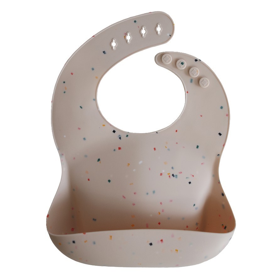 

Силіконовий нагрудник Mushie Муші (США) Vanilla Confetti