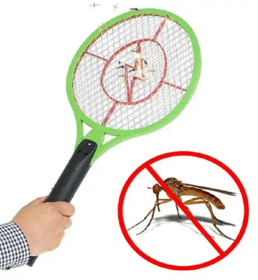 Электрическая мухобойка в форме ракетки на батарейках Bug Catcher ...
