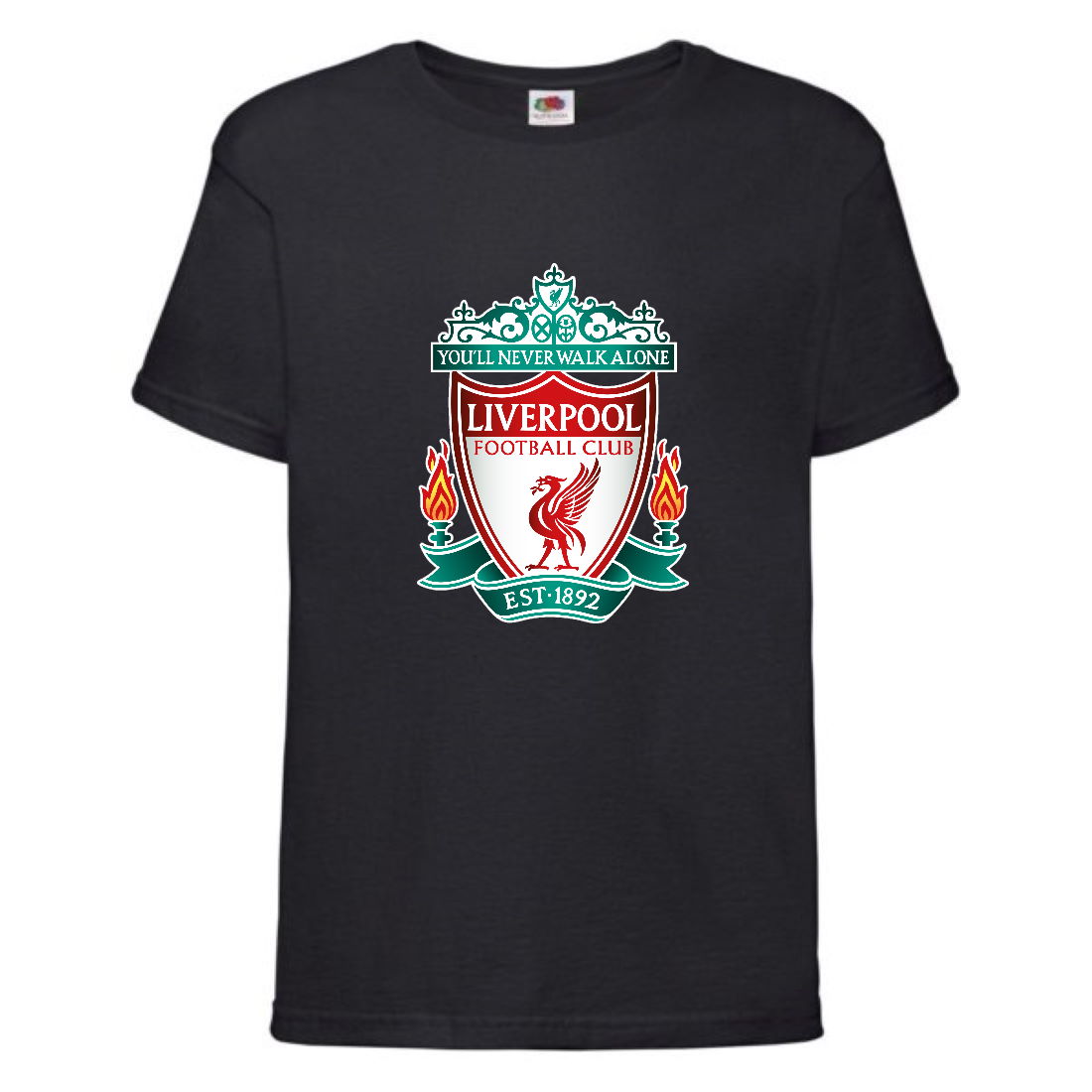 

Футболка детская Футбольный клуб Ливерпуль (Liverpool) черная (FOOT blc 008) 128 см