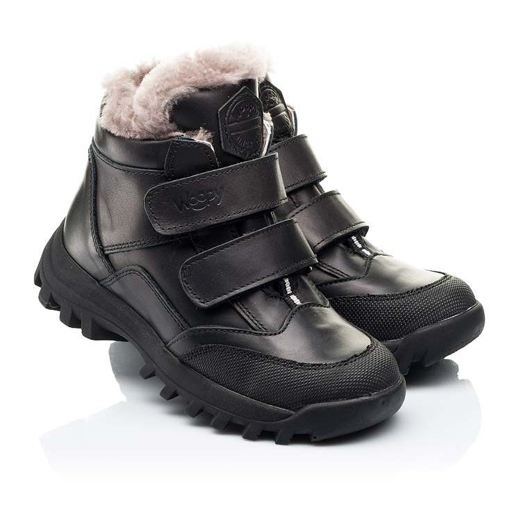 

Зимние ботинки на меху Woopy Fashion 22 черный (7176)