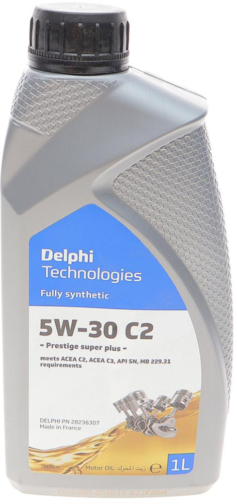 Моторное масло Delphi Prestige Super Plus C2 5W-30 1 л (MB 229.31/PSA ...