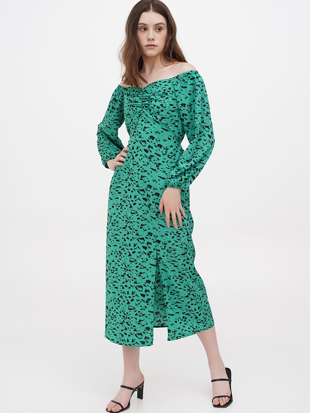 Акція на Плаття міді літнє жіноче EQUILIBRI TSV Dress SIS Soft L Зелене від Rozetka