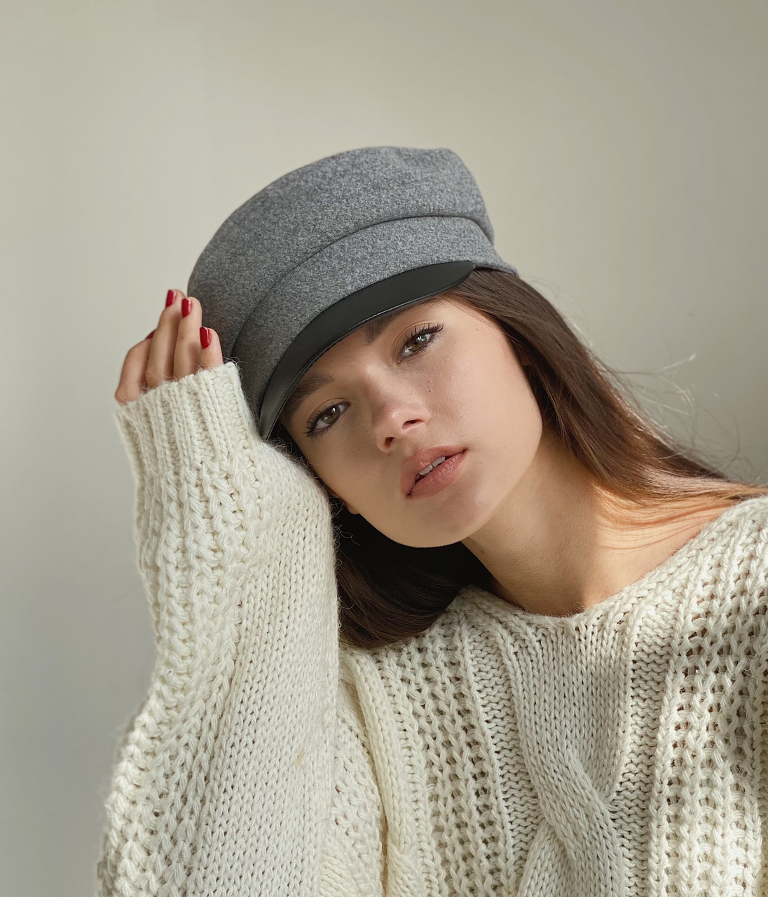 Кепи фуражка женская D.Hats серого цвета с кожанным козырьком от продавца:  Diana Hats – в интернет-магазине ROZETKA | Купить в Украине: Киеве,  Харькове, Днепре, Одессе, Запорожье, Львове