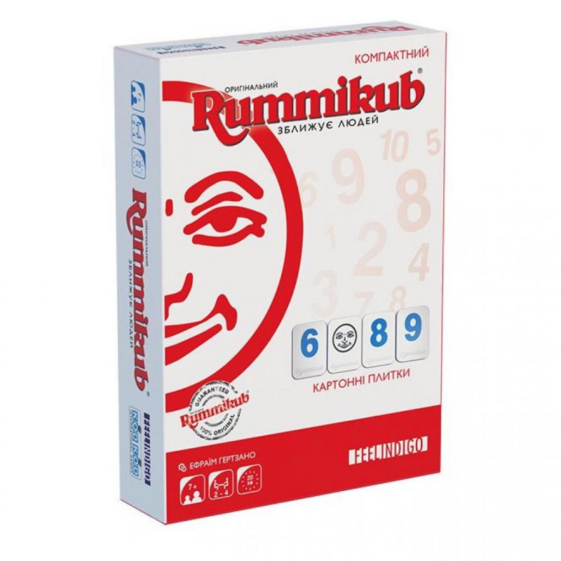 

Настольная игра Feelindigo Rummikub, компактная версия (FI8500)