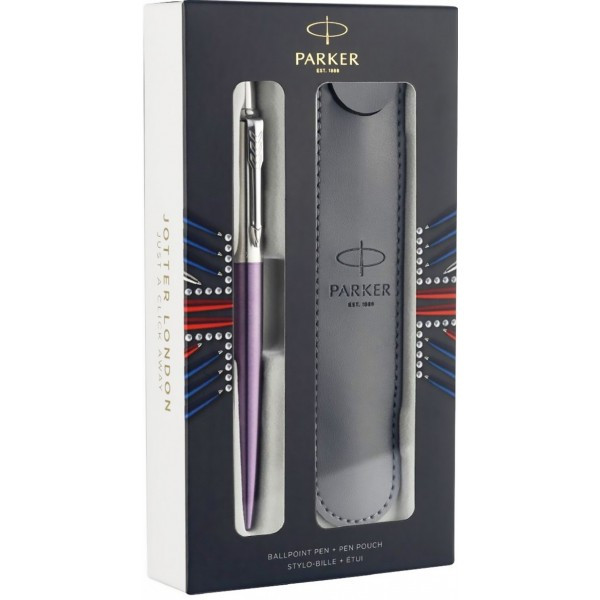 

Ручка Parker JOTTER 17 Victoria Violet CT BP + Чехол PXMAS18 (16 732b18)