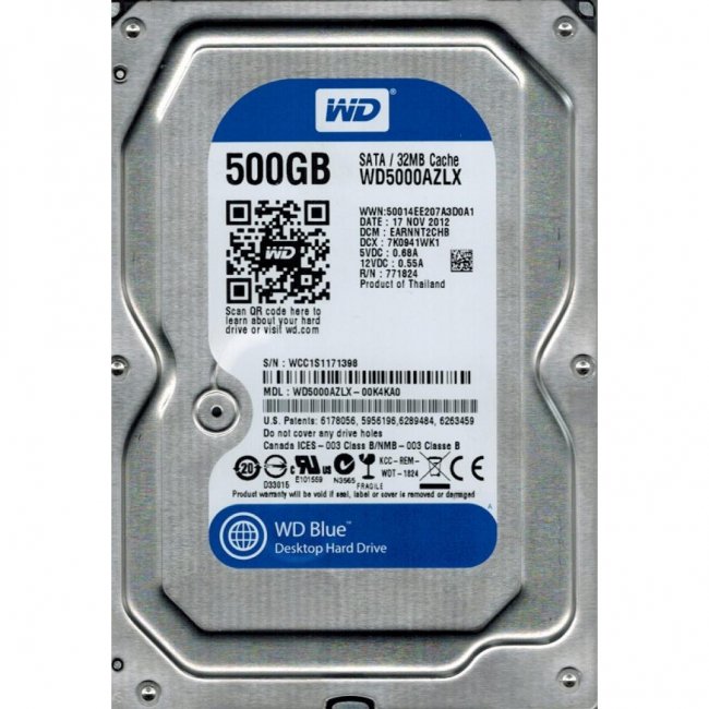 

Жесткий диск 3.5" 500Gb Western Digital (WD5000AZLX)
