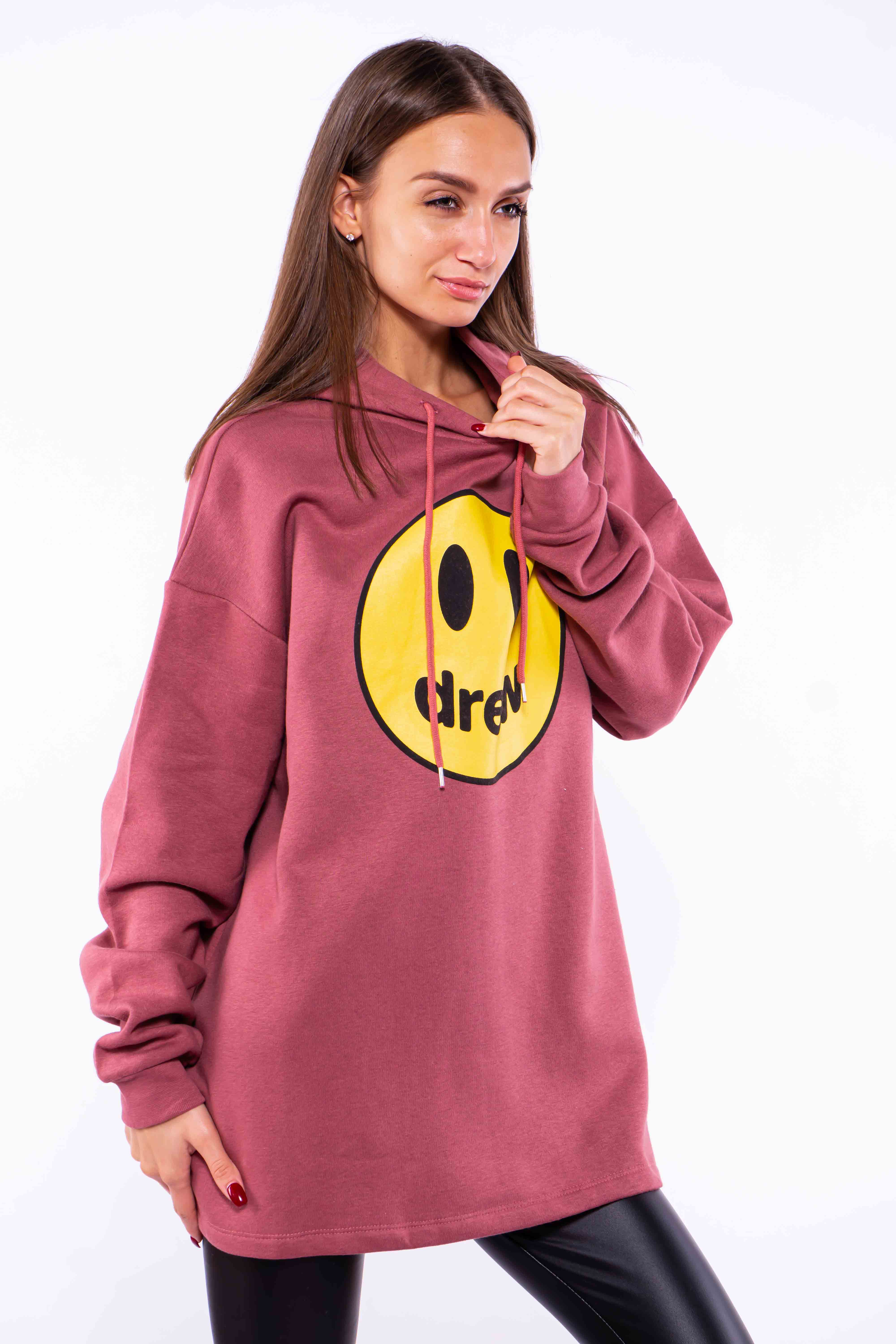 

Худи на флисе Time of Style 32P0491 L/XL Кирпичный