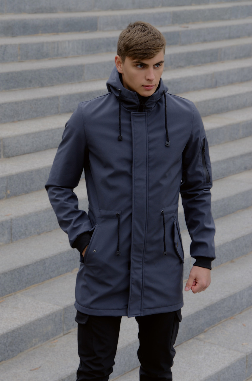 

Мужская демисезонная куртка Intruder Softshell V2.0 серая XXL