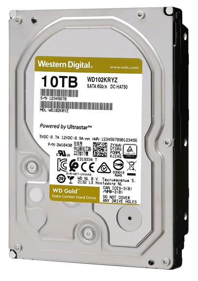 

Жесткий диск 3.5" 10TB Western Digital (WD102KRYZ)