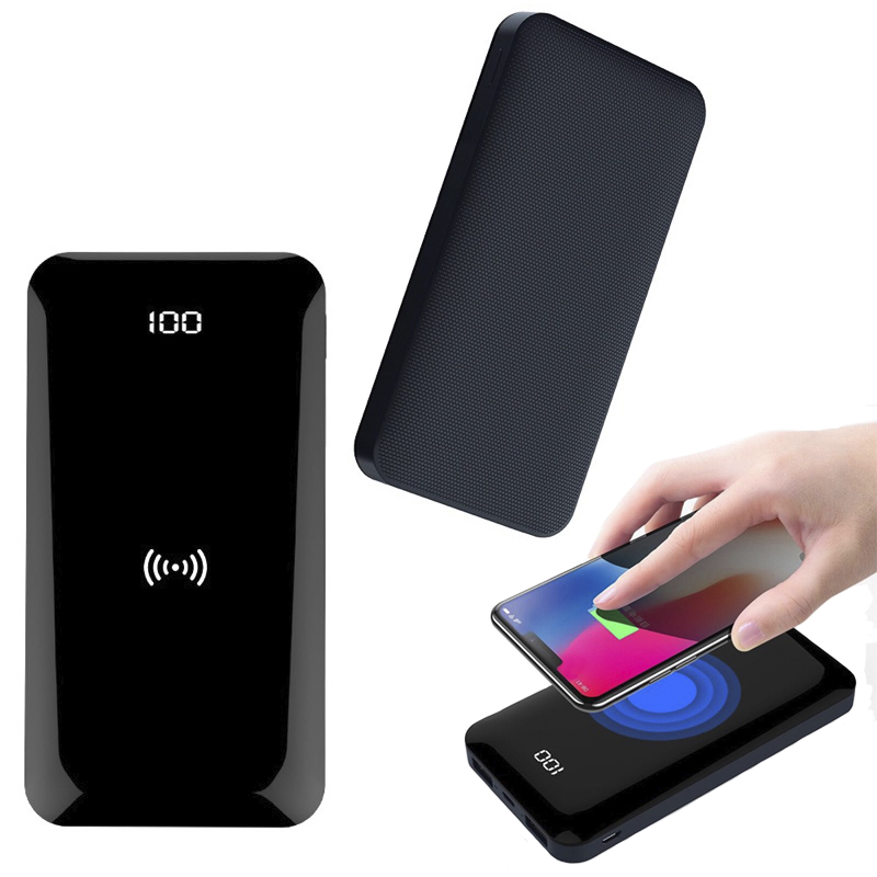 

Внешний аккумулятор Power Bank для телефона смартфона с функцией беспроводной зарядки Golf W5 8000mAh Black