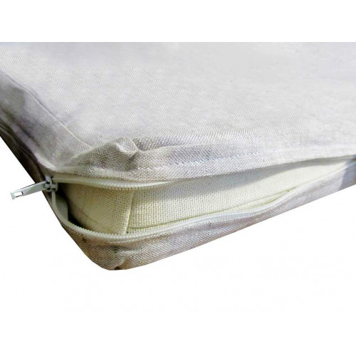 

Матрас детский льняной LinTex 70х140/5 в кроватку чехол из льна Зима-лето