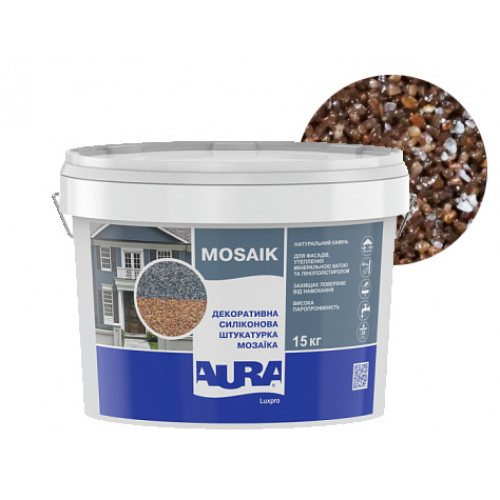 

Штукатурка декоративная силиконовая Aura Luxpro Mosaik мозаичная M10 S146