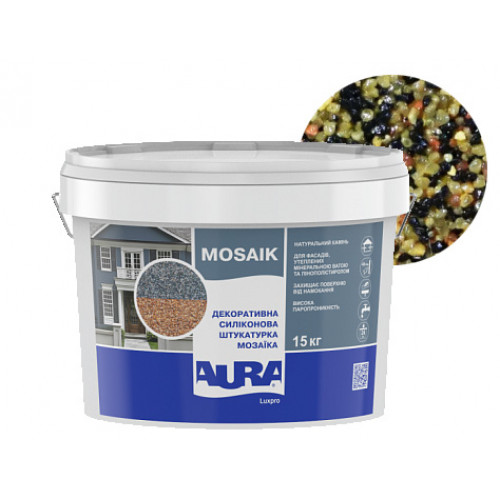 

Штукатурка декоративная силиконовая Aura Luxpro Mosaik мозаичная M10 S134