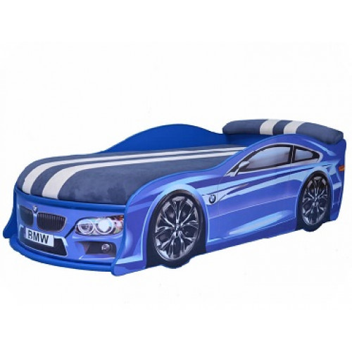 

Кровать машина BMW синяя 70х150 ДСП