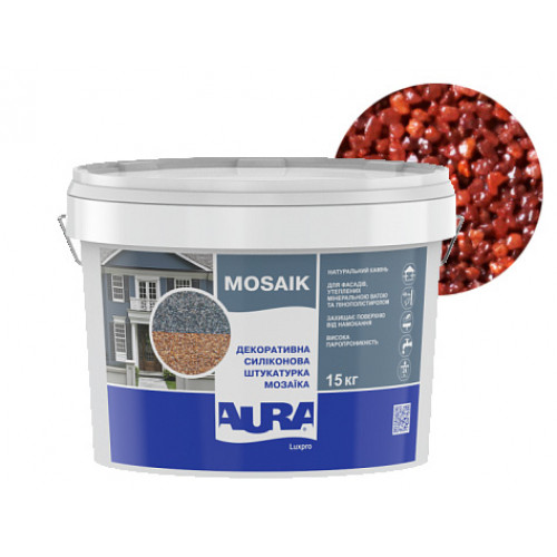 

Штукатурка декоративная силиконовая Aura Luxpro Mosaik мозаичная M15 B204
