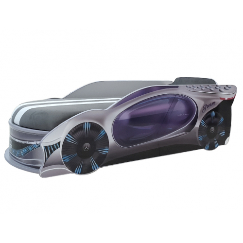 

Кровать машина Mercedes Dream Серая 80х180 ДСП с подъемным механизмом