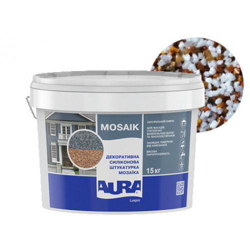 

Штукатурка декоративная силиконовая Aura Luxpro Mosaik мозаичная M15 B226