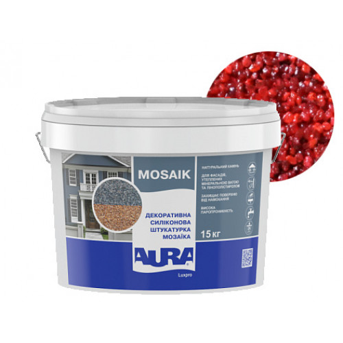 

Штукатурка декоративная силиконовая Aura Luxpro Mosaik мозаичная M15 B210