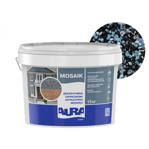 

Штукатурка декоративная силиконовая Aura Luxpro Mosaik мозаичная M10 S149