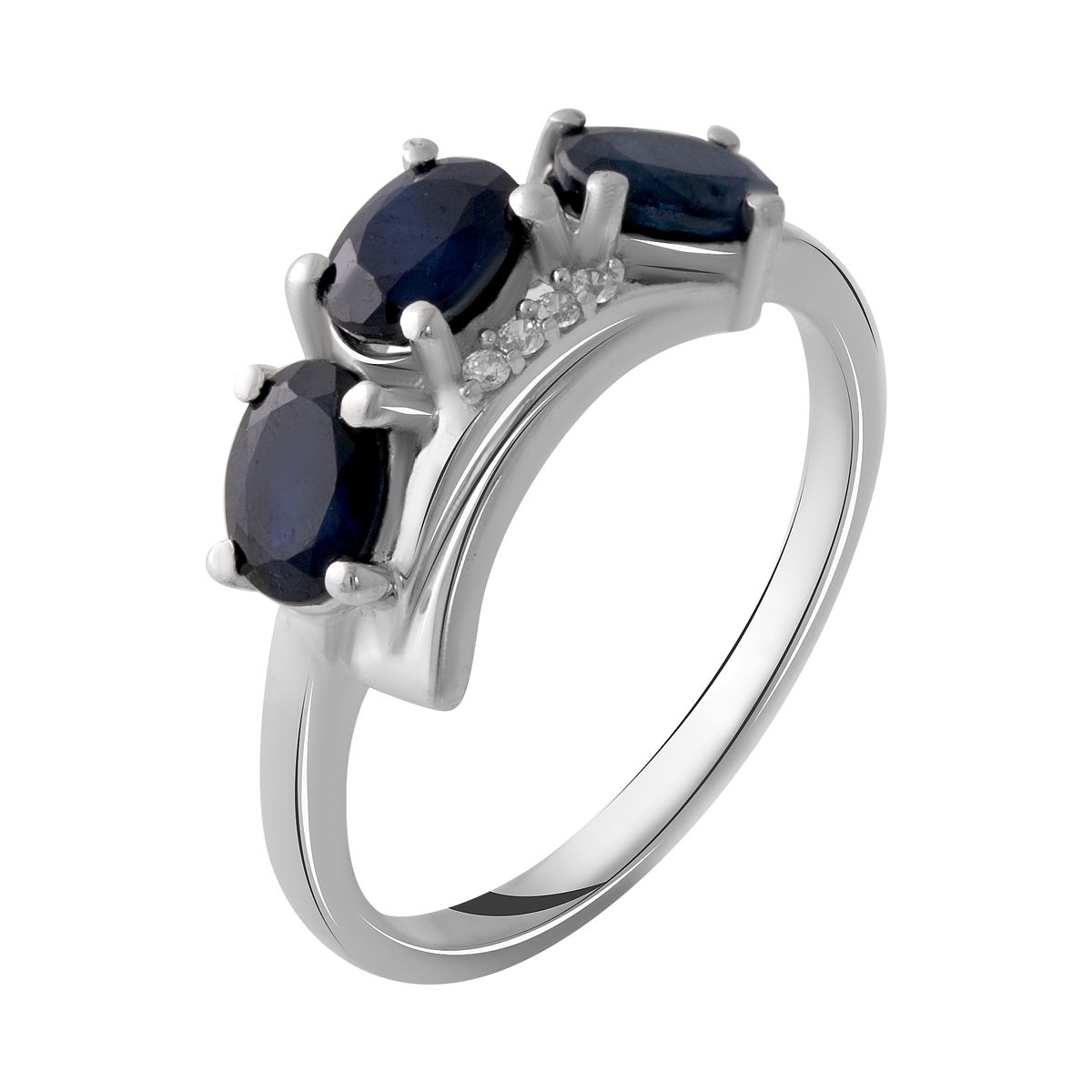 

Серебряное кольцо SilverLine с натуральным сапфиром 0.483ct 18 размер