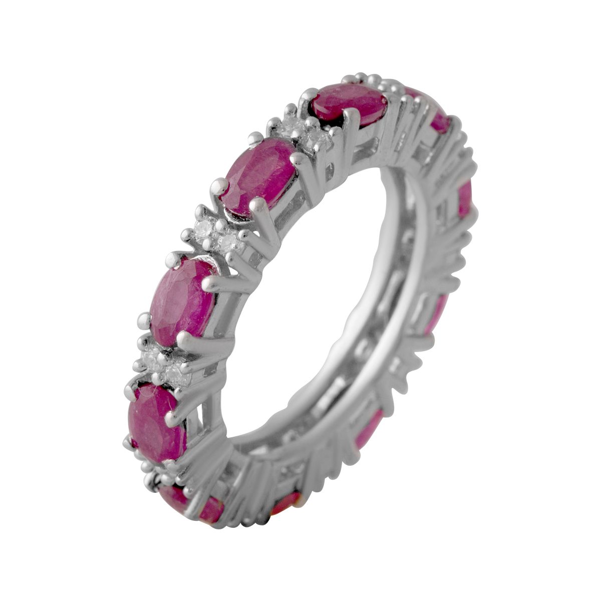 

Серебряное кольцо SilverLine с натуральным рубином 3.879ct 18 размер
