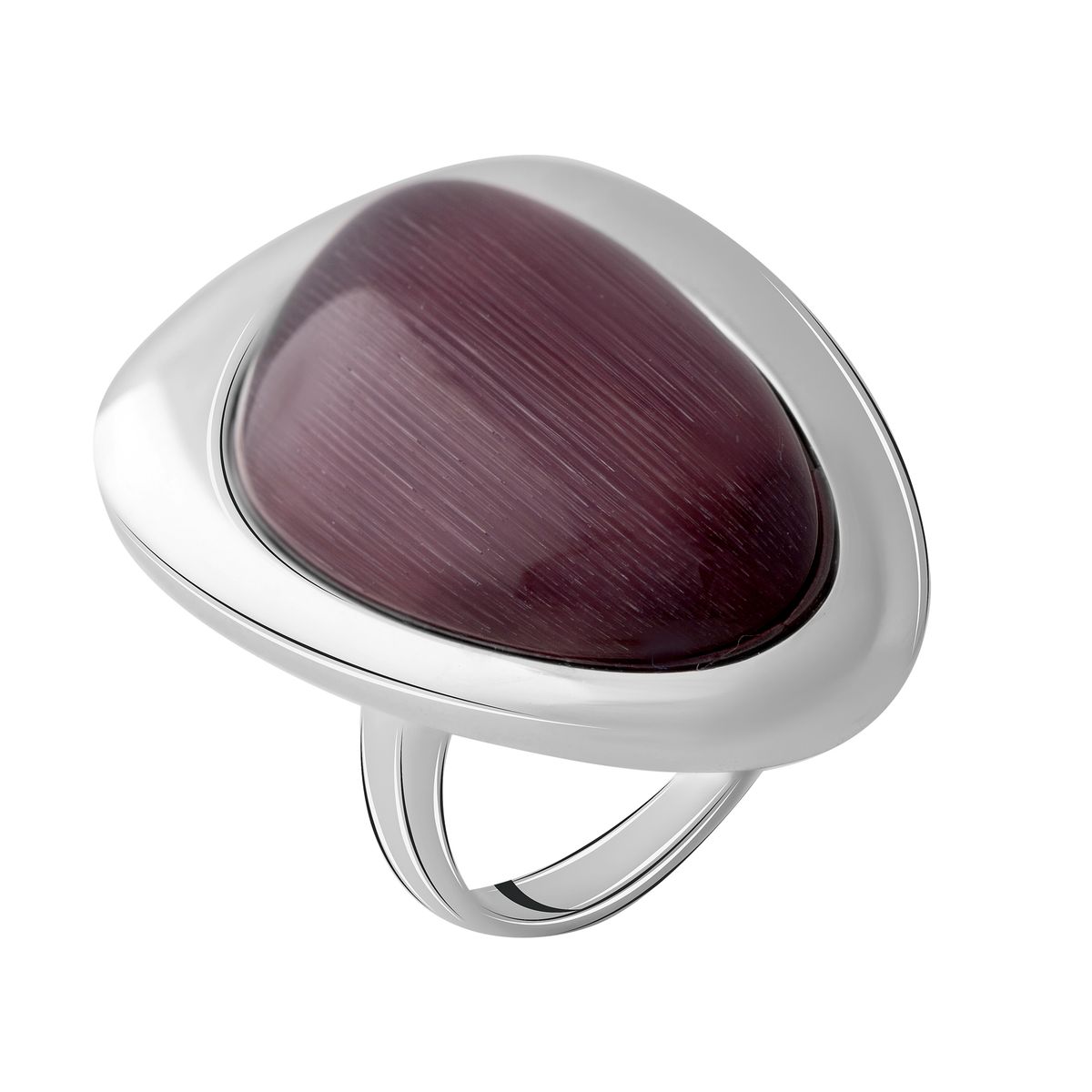 

Серебряное кольцо SilverLine с кошачьим глазом 17.5 размер