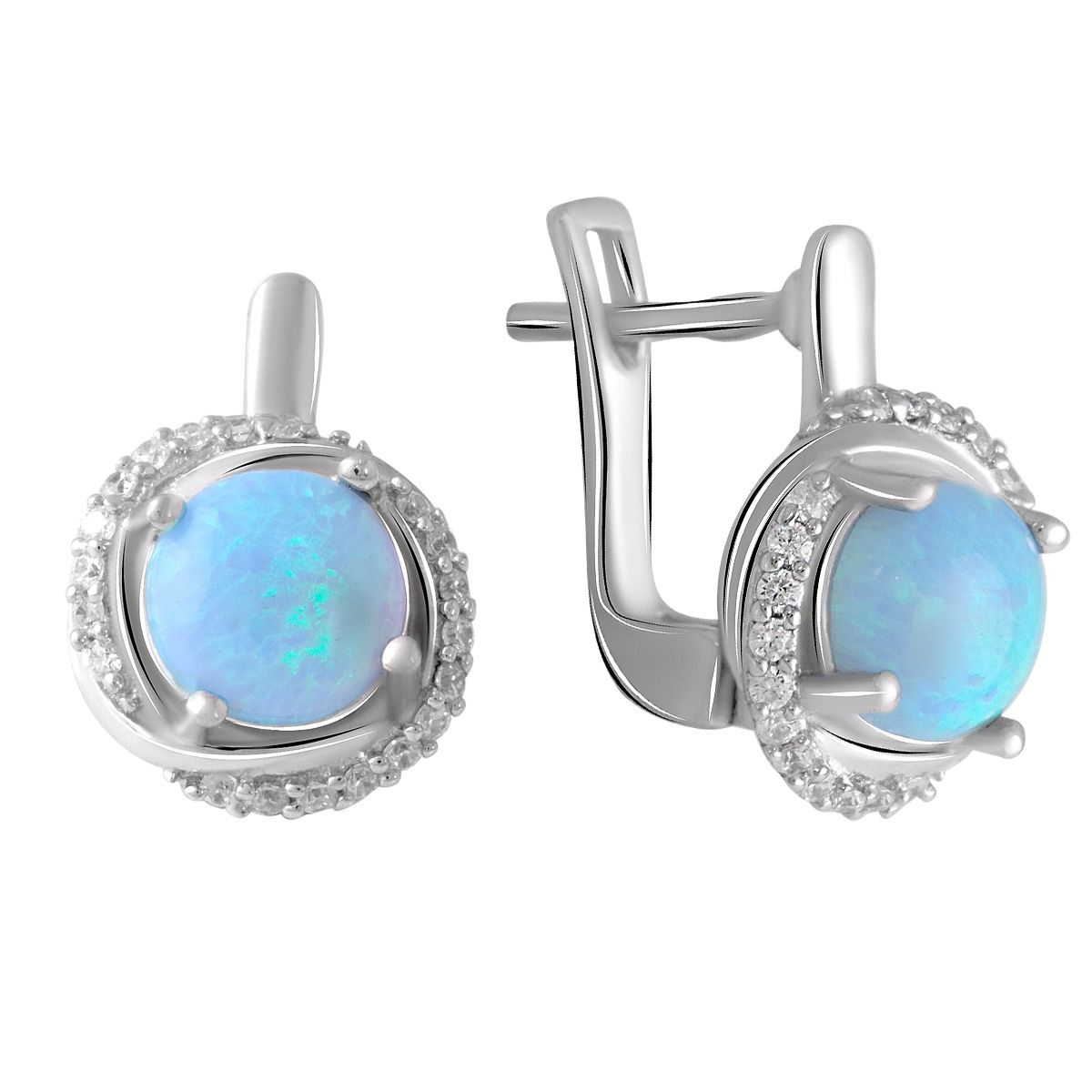 

Серебряные серьги SilverLine с опалом 1.665ct
