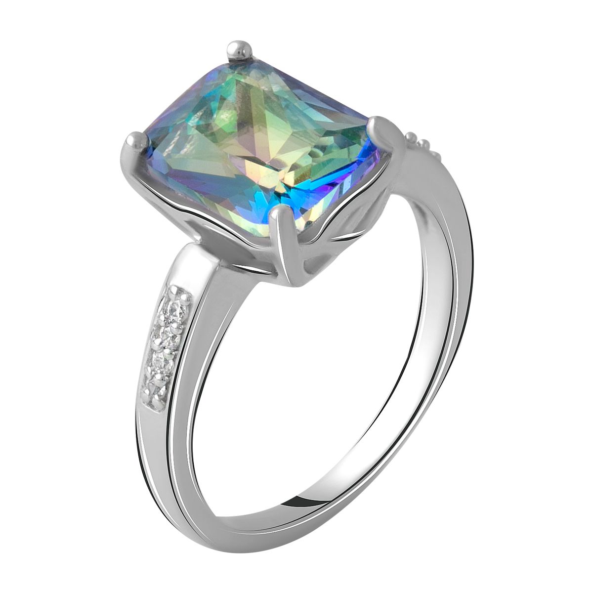 

Серебряное кольцо SilverLine с натуральным мистик топазом 2.488ct 17.5 размер