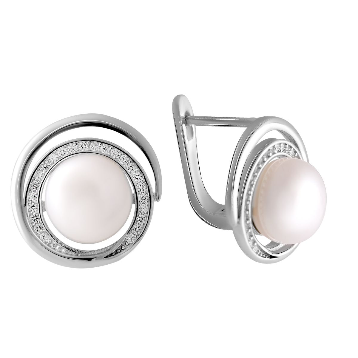 

Серебряные серьги SilverLine с натуральным жемчугом