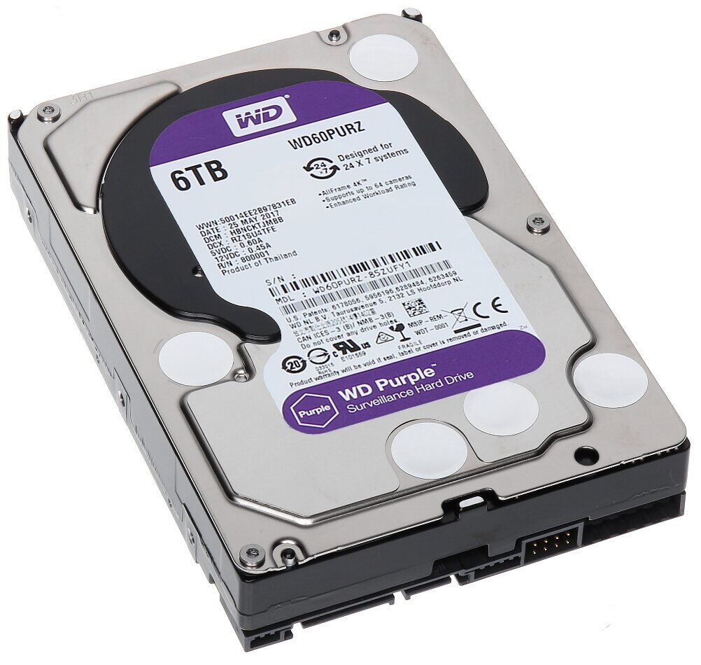 

Жесткий диск 3.5" 6TB Western Digital (WD60PURZ)