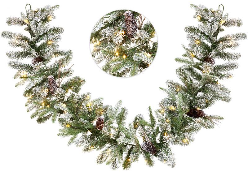 

Декоративная искусственная еловая гирлянда 240 веток, 182см, 70 LED-лампочек Bona BD-840-221